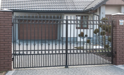 Brama wjazdowa przesuwna - wzór 2, realizacja Gdańsk