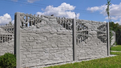 Wzór 52 - Ogrodzenie betonowe ażurowe jednostronne, Opole