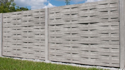 Wzór 57 - Ogrodzenie betonowe pełne jednostronne, Olsztyn