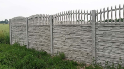 Wzór 69 - Ogrodzenie betonowe ażurowe jednostronne, Bielsko-Biała