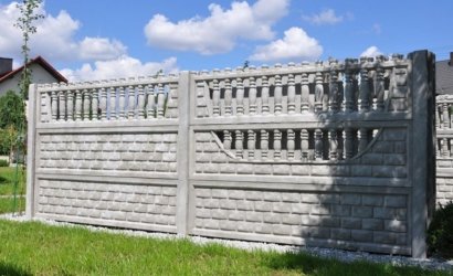 Ogrodzenie betonowe jednostronne ażurowe Białystok